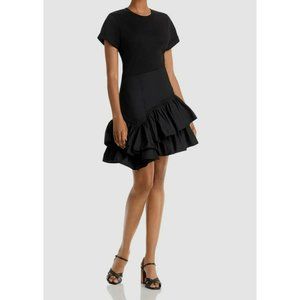 271. 3.1 Phillip Lim Black Flamenco T-Shirt Dress Black Small